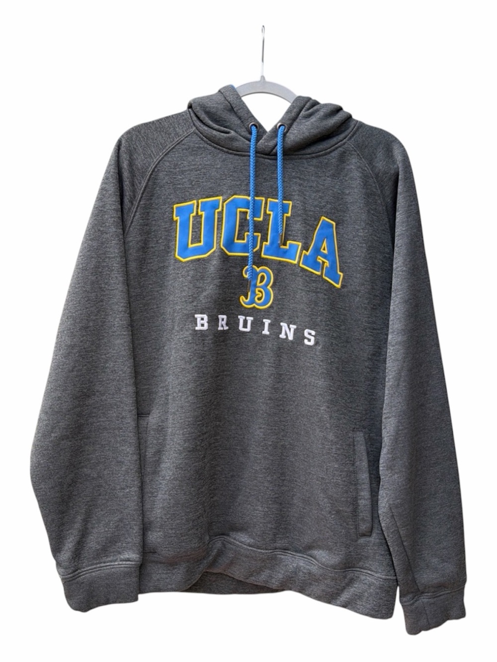 UCLA Bruins Pullover Hoodie Stadium Athletics Gray Embroidered NCAA Men XL